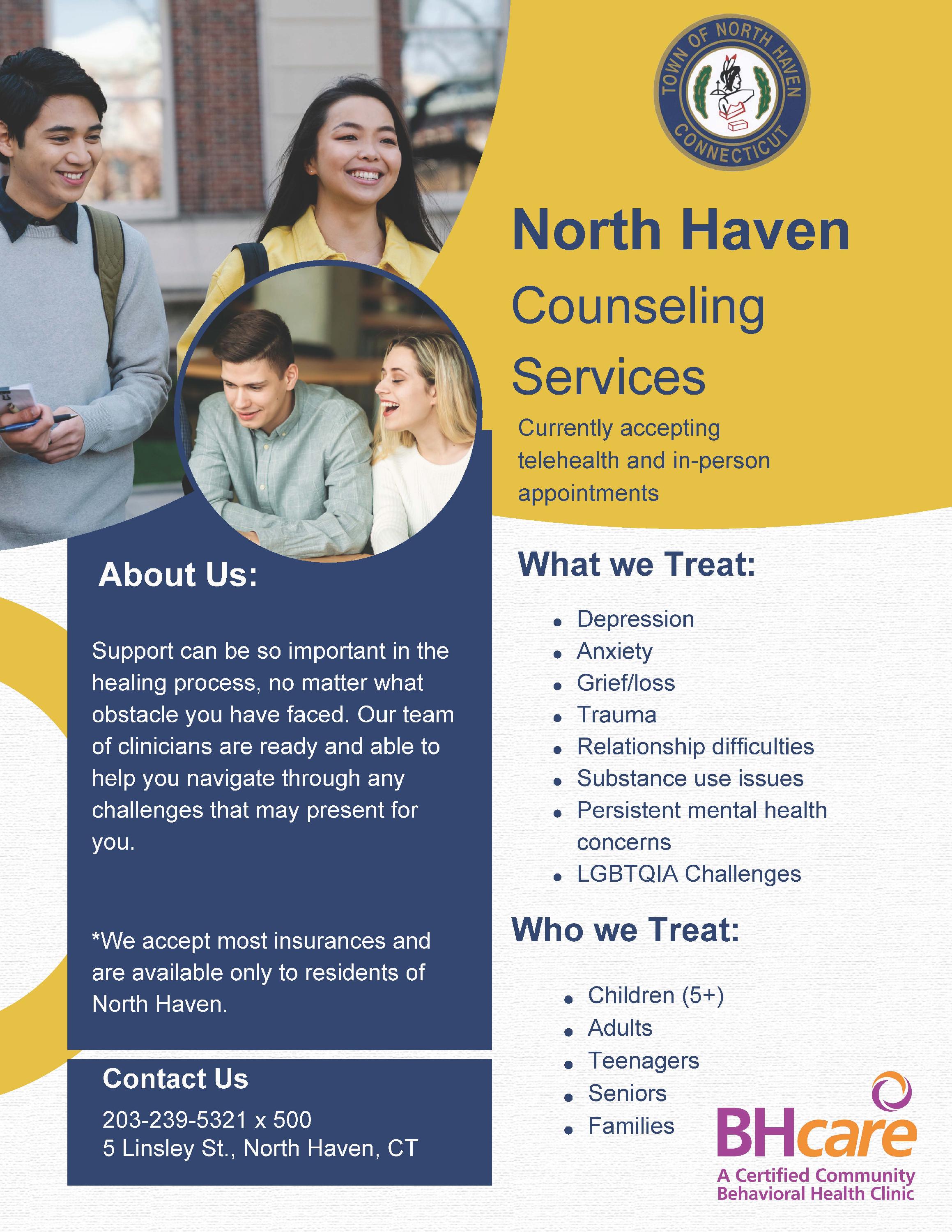 North Haven Counseling Flyer 2022